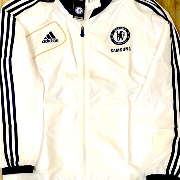 NWT Men’s Adidas CFC W37769 PRE Jacket White - Picture 4 of 4